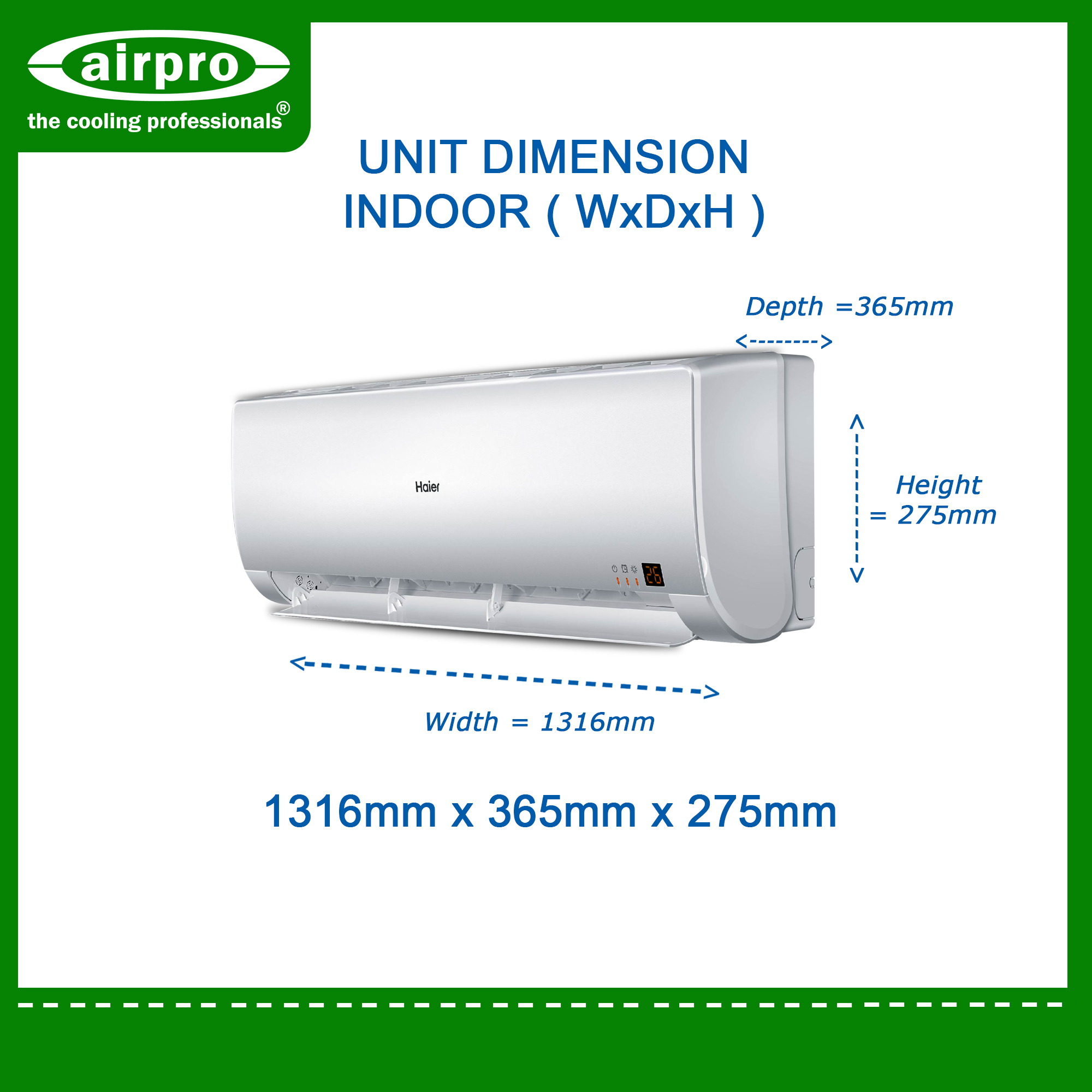 3.0HP CLEAN COOL PRO SERIES SPLIT TYPE INVERTER HSU-30PSV32 | Air ...